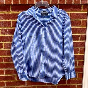 Jones New York Line Pinstripe Button Down